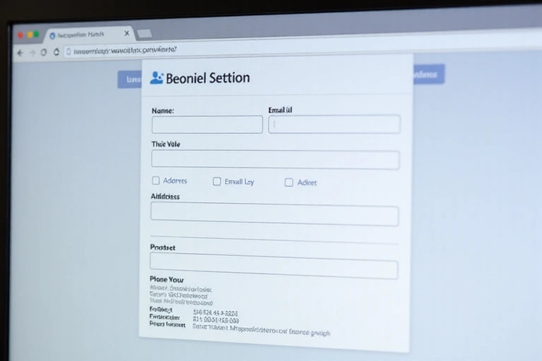 Forma za unos podataka na web stranici