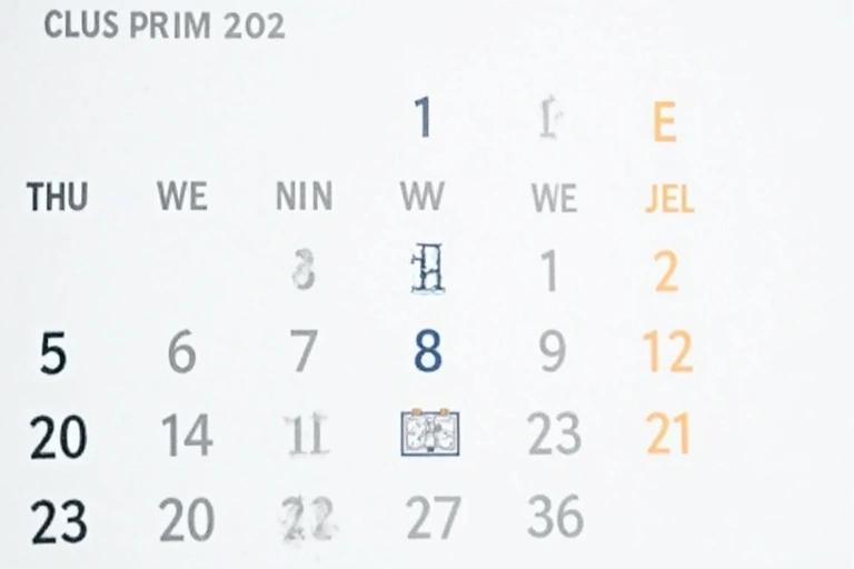 Kalendar sa označenim datumom promjene politike